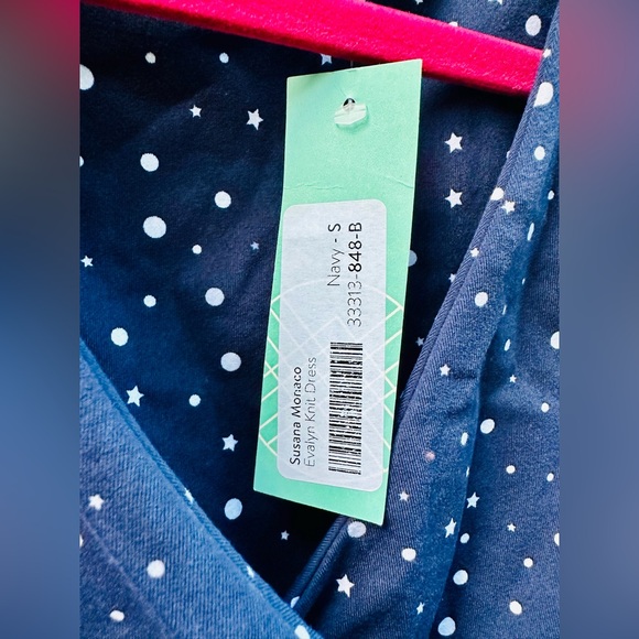 🆕🔖 Susana Monaco Stitch Fix✨Evalyn Knit Dress✨Galaxy Inkwell Navy✨Small✨NWT! - Picture 7 of 11